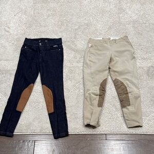 BUNDLE⭐️ Equestrian riding pants dark blue+Tan